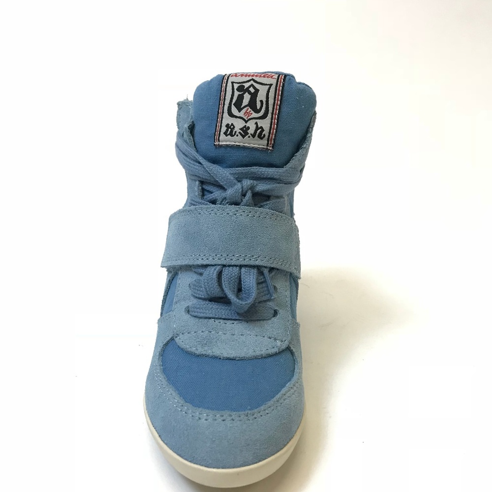 Ash Bowie Denim Suede Wedge Shoes NIB